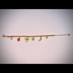 Lucky goddess Swarovski charm bracelet